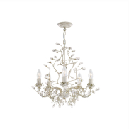 Searchlight Almandite - lustre - Ø 50 x 100 cm - crème or