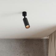 Nova Luce Comet - plafonnier - Ø 4 x 17 cm - noir sablé