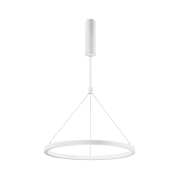 Nova Luce Empatia - lampe suspendue - Ø 60 x 120 cm - 35W LED dimmable inclus - blanc sable