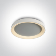 ONE Light LED Decorative Plafo - plafonnier - Ø 37,5 x 5,7 cm - 30W LED dimmable inclus - blanc