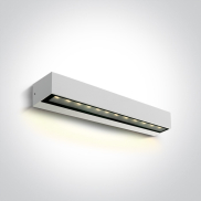 ONE Light Linear Outdoor Series Simple Sided - applique murale - 38 x 7,6 x 6,6 cm - 9W LED inclus - IP65 - blanc