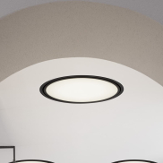 Nova Luce Perfect Profile Trimless - spot encastré - Ø 840 mm, 830 mm encastré - 80W LED dimmable inclus - 3000K - noir