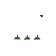 Faro Tatawin M - suspension - 100 x 25 x 210 cm - noir satiné et vert brillant
