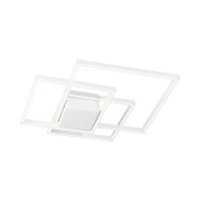 Nova Luce Bilbao - plafonnier - 56 x 56 x 8,5 cm - 42W LED inclus - blanc