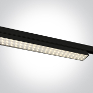 ONE Light High Power Linear - rail lumineux - système de rail triphasé - 115 x 4 x 6,4 cm - intensité lumineuse réglable 40W/50W/60W LED inclus - noir - couleur de lumière réglable