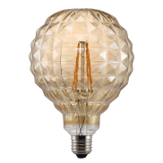 Nordlux Deco - Ø 12,5 x 17,7 cm - E27 - 2W non-dimmersible - 2200K - ambre