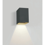 ONE Light Outdoor Wall Dark Lights - applique murale extérieure - 9 x 6,8 x 10,7 cm - 3W LED inclus - IP54 - anthracite