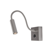Nova Luce Madison - applique murale avec interrupteur - 8 x 8 x 32 cm - 3W LED inclus - chrome