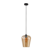 Artdelight Tombo - lampe suspendue - Ø 23 x 186 cm - ambre