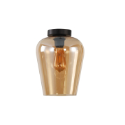 Artdelight Tombo - plafonnier - Ø 23 x 27 cm - ambre