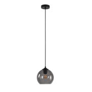 Artdelight Marino - lampe suspendue - Ø 20 x 176 cm - fumé
