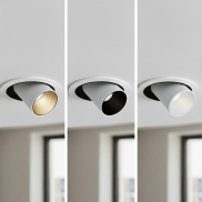 ONE Light Recessed COB - spot encastré avec 3 réflecteurs inclus - Ø 136 mm - Ø d’encastrement 120 mm - LED dimmable 12W incl. - blanc