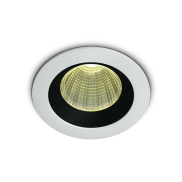 ONE Light 3W Dark Light Range - spot à encastrer - Ø 50 mm, Ø 44 mm encastré - 3W LED inclus - blanc et noir