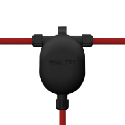 Creative Cables EIVA 3-way - support de câble en silicone - 7,5 x 11,5 x 2,6 cm - IP65 - noir