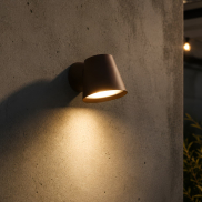 VK Lighting Kupo - applique murale extérieure - Ø 11,5 x 11,4 cm - IP65 - Brun rouille