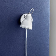 Nordlux Aslak 8 - spot mural avec interrupteur - 8 x 10,5 cm - blanc