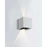 ONE Light Indoor/Outdoor Adjustable Beams - applique murale extérieure - 14 x 10,5 x 14,5 cm - 2 x 3W LED inclus - IP54 - blanc