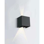 ONE Light Indoor/Outdoor Adjustable Beams - applique murale extérieure - 14 x 10,5 x 14,5 cm - 2 x 3W LED inclus - IP54 - anthracite