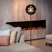 Lucide Hannelore - lampadaire - Ø 30 x 149,6 cm - noir