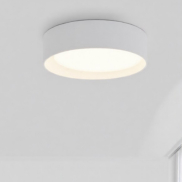 Nova Luce Oby - plafonnier - Ø 45 x 12 cm - 30W LED dimmable inclus - blanc sable