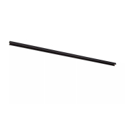 Lucide Track Rail en applique - Système de rail monophasé avec plaque de recouvrement - 2 mètre - Noir