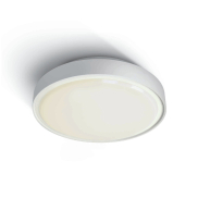 ONE Light LED Plafo Outdoor Round - plafonnier d'extérieur - Ø 30 x 8,3 cm - 24W LED inclus - IP65 - blanc - couleur de lumière blanc chaud
