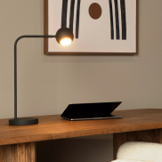Lucide Comet - lampe de table rechargeable - 30,2 x 15 x 49,6 cm - 3 step dimmer - 3W dimmable LED inclus - noir