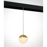 ONE Light système de rail magnétique - Pendentifs boule - Ø 9,3 x 150 cm - 10W LED inclus - or