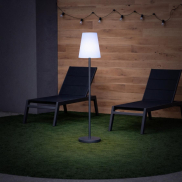 New Garden Lola slim 120 - lampadaire rechargeable avec panneau solaire - RGB+W - Ø 26 x 119 cm - 4,6W LED dimmable inclus - IP65 - anthracite