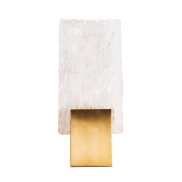 Maxlight Vetro - applique murale - 13 x 5,5 x 30 cm - 3W LED inclus - or brossé