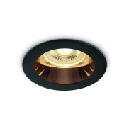 ONE Light Chill Out Range - spot encastrable - Ø 79 mm, Ø 70 mm encastrable - noir et cuivre