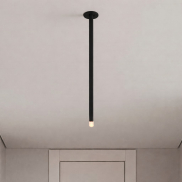 Nova Luce Stilvi - plafonnier - Ø 5 x 44 cm - 4W LED inclus - noir sablé