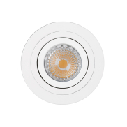 Faro Radon - spot encastré - Ø 92 mm, Ø 80 mm encastré - blanc mat