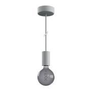 Creative Cables Eiva - suspension extérieure avec fixation plafond en silicone - Ø 12,5 x 164,5 cm - IP65 - gris