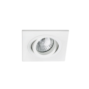 Faro Radon - spot encastré - 92 x 92 mm, Ø 80 mm encastrable - blanc mat