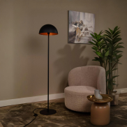Lucide Siemon - lampadaire - Ø35 x 160 cm - noir