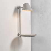 Design for the People Stay - applique murale avec interrupteur - Ø 27 x 44,5 cm - 14,5W LED dimmable inclus - gris