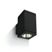 ONE Light Outdoor Wall Cylinders Up & Down Beam - applique murale extérieure - 8 x 11,4 x 14,4 cm - 2 x 6W LED inclus - IP54 - noir