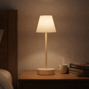 New Garden Lola Slim 30 - lampe de table rechargeable avec variateur tactile - Ø 11 x 32 cm - 1,9W LED dimmable inclus - IP44 - or - couleur de lumière blanche