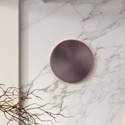 Nova Luce Cyrcle - applique murale - Ø 30 x 3,5 cm - 21W LED inclus - café brossé