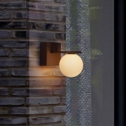 Nova Luce Oracle - applique murale extérieure - 12 x 17,5 x 21,8 cm - 9W LED inclus - IP65 - corten