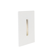 Nova Luce Passaggio - applique à encastrer - 37 x 37 mm, Ø 32 mm encastré - 1W LED inclus - IP54 - blanc