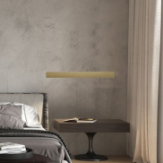 Nova Luce Seline - applique murale - 7,5 x 2,7 x 120 cm - 44W LED inclus - IP44 - or