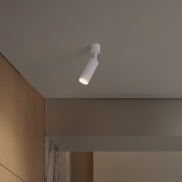 Nova Luce Comet - plafonnier - Ø 4 x 17 cm - blanc sable