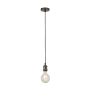 Searchlight Suspension - lampe suspendue - Ø 9,8 x 150 cm - noir chrome