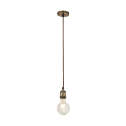 Searchlight Suspension - lampe suspendue - Ø 9,8 x 150 cm - laiton antique