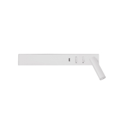 Nova Luce Vida - applique murale avec interrupteur et chargeur USB - 35 x 10 x 8 cm - 5W + 3W LED inclus - blanc sable