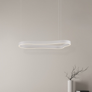 Nova Luce Dussa - lampe suspendue - 45 x 150 x 90 cm - 52W dimmable LED inclus - blanc sable