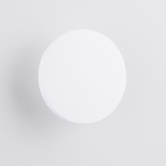 Nova Luce Tower - applique murale extérieure - Ø 16,5 x 5,8 cm - 8W LED inclus - IP65 - blanc sablé
