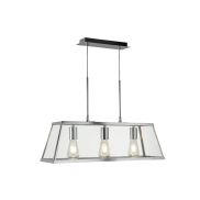 Searchlight Voyager - lampe suspendue - 65 x 20 x 100 cm - chrome